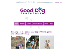 Tablet Screenshot of gooddogsantacruz.com